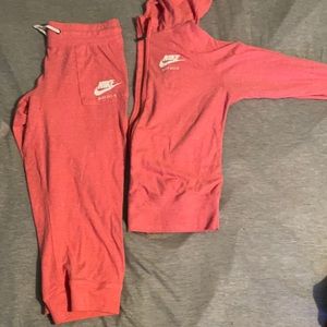Nike pink Two Piece set